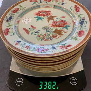 Tien Chinese famille rose borden met pioenrozen, Qianlong — foto 23