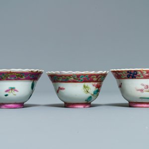 Tien Chinese famille rose kommen en twee schotels voor de Straits of Peranakan markt, 19e eeuw — foto 7