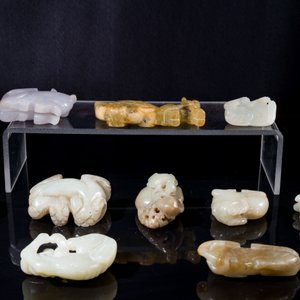 Tien Chinese jade sculpturen van dieren, Qing — foto 5