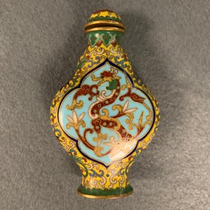 Tien Chinese snuifflessen in cloisonné, 19/20e eeuw — foto 21