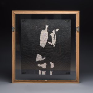 Ting Shao Kuang (b. 1939, attr. to): 'Beauty with Buffalo and Crane' and 'Two Beauties Carrying Bamboo Baskets', mixed techniques, 20th C. — photo 3