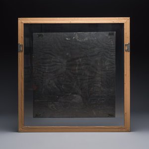 Ting Shao Kuang (b. 1939, attr. to): 'Seated Beauty before a Classical Mural', mixed techniques, 20th C. — foto 3
