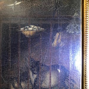 Tingqua (Canton, ca. 1809-1870): Theescène in de stal, olie op doek, gesign. r.o. — foto 14