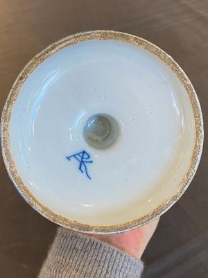 Tirelire de forme triple gourde en faïence de Delft en bleu et blanc, début du 18ème — photo 12