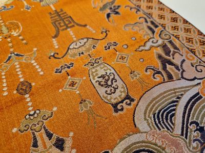 Tissage en soie de type kesi à décor de lions et phénix bouddhistes, Chine, 19ème — photo 12