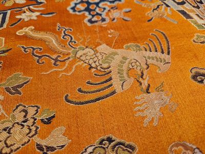Tissage en soie de type kesi à décor de lions et phénix bouddhistes, Chine, 19ème — photo 18