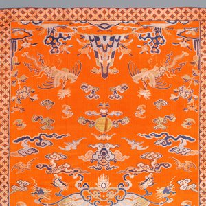 Tissage en soie de type kesi à décor de lions et phénix bouddhistes, Chine, 19ème — photo 3