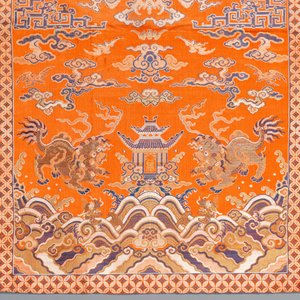 Tissage en soie de type kesi à décor de lions et phénix bouddhistes, Chine, 19ème — photo 6