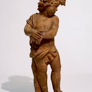 Toegeschr. aan Lodewyck Willemsens (Antwerpen, 1630-1702), een groot terracotta model van een putto — foto 2