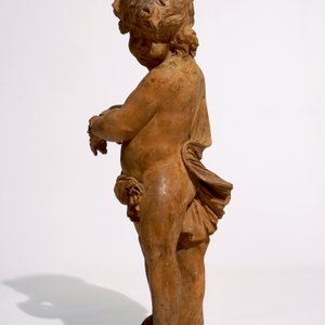 Toegeschr. aan Lodewyck Willemsens (Antwerpen, 1630-1702), een groot terracotta model van een putto — foto 4