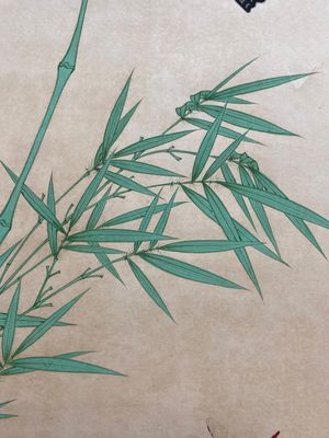 Toegeschreven aan Yu Fei'an 于非闇 (1889-1959): 'Bamboe en insecten', inkt en kleur op zijde, gedateerd 1945 — foto 6