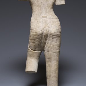 Torse en grès d'une divinité khmère, période pré Angkor, Phnom Da, Cambodge, 6ème siècle — photo 4