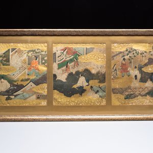 Tosa School and Japanese School: various scenes, ink, colour, and gold on paper, Edo/Meiji, 17/19th C. — 照片 4