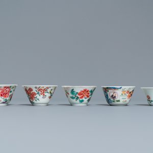 Treize soucoupes et neuf tasses en porcelaine de Chine, Kangxi/Qianlong — photo 9