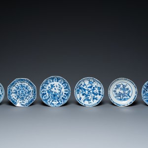Treize tasses et soucoupes en porcelaine de Chine en bleu et blanc, Kangxi — photo 2