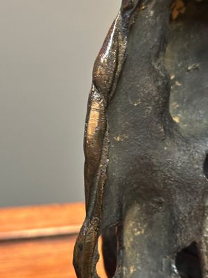 Très rare brûle-parfum couvert en forme de Laozi assit sur le rocher, Yuan — photo 19