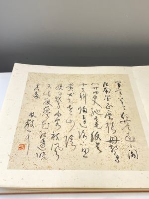 Trois albums: 'Jiang Hanting 江寒汀 (1904-1963), Lin Sanzhi 林散之 (1898-1989) et Qi Gong 启功 (1912-2005)', encre et couleur sur papier — photo 11