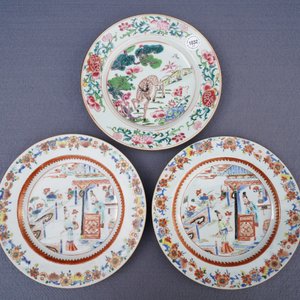 Trois assiettes en porcelaine de Chine famille rose, Yongzheng/Qianlong — photo 10