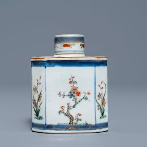 Trois assiettes et une boîte à thé en porcelaine de Chine famille verte, Kangxi — photo 10