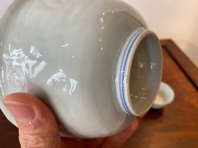Trois bols en porcelaine de Chine en bleu et blanc, Ming — photo 6