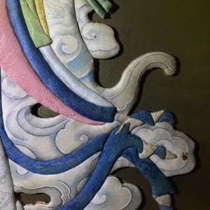 Trois broderies de figures rehaussées de peinture, Chine, 18/19ème — photo 15
