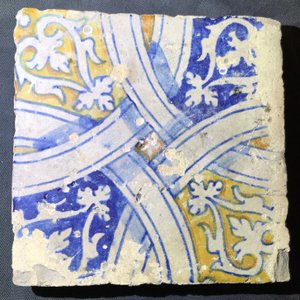Trois carreaux en majolique d'Anvers, 16ème — photo 14