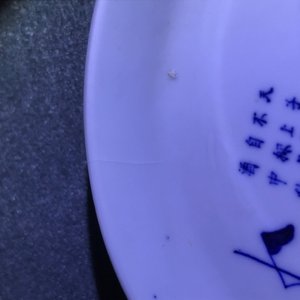 Trois coupes en porcelaine de Chine 'Bleu de Hue' pour le Vietnam, 19ème — photo 15