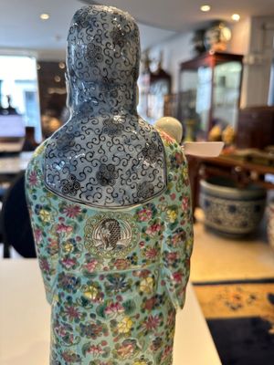 Trois figures de Dieux d'Etoiles en porcelaine de Chine famille rose, marques en creux, 19/20ème — photo 20