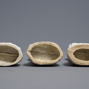 Trois figures d'Immortels en porcelaine blanc de Chine, 18/19ème — photo 6