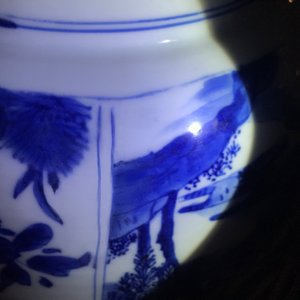 Trois grands bols en porcelaine de Chine bleu et blanc, Kangxi — photo 11