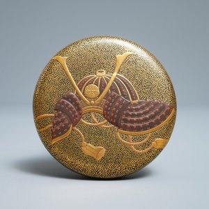 Trois inros avec netsuke et une boîte couvert en laque, Japon, Meiji, 19ème — photo 14