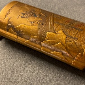 Trois inros avec netsuke et une boîte couvert en laque, Japon, Meiji, 19ème — photo 34