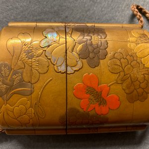Trois inros avec netsuke et une boîte couvert en laque, Japon, Meiji, 19ème — photo 58