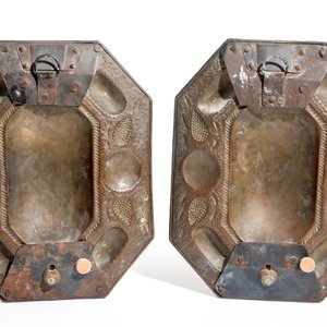 Trois paires d'appliques murales en bronze et laiton, 18ème — photo 14