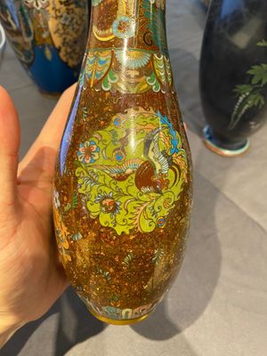 Trois paires de vases en émaux cloisonnés, Japon, Meiji, 19/20ème — photo 12