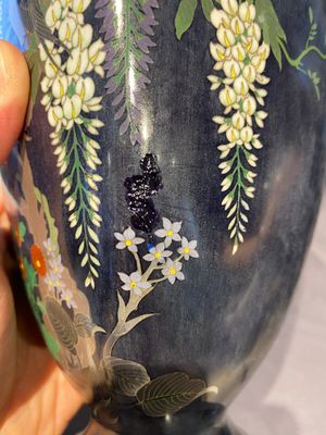 Trois paires de vases en émaux cloisonnés, Japon, Meiji, 19/20ème — photo 19