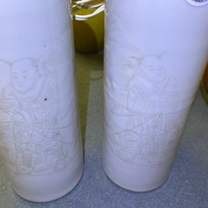 Trois paires de vases et une paire de plats en porcelaine de Chine monochrome, 19/20ème — photo 26