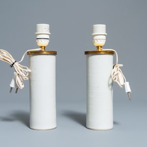 Trois paires de vases et une paire de plats en porcelaine de Chine monochrome, 19/20ème — photo 6