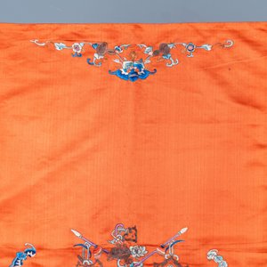Trois panneaux en broderie de soie à décor d'éléphants et de lions bouddhistes, Chine, 19ème — photo 17