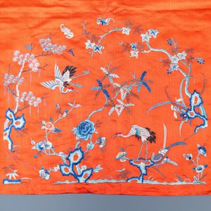 Trois panneaux en broderie de soie à décor d'éléphants et de lions bouddhistes, Chine, 19ème — photo 10