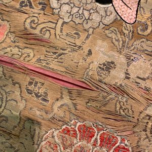 Trois panneaux en broderie de soie chinoise à décor d'immortels et de dieux, 19ème — photo 44