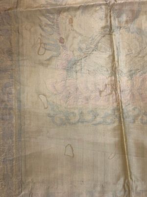Trois panneaux en soie brodée à décor figuratif, Chine, 19/20ème — photo 10