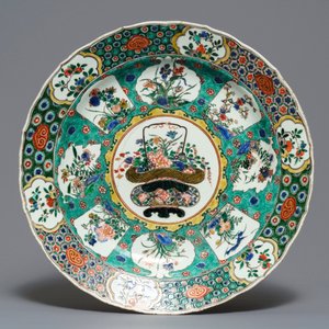 Trois plats en porcelaine de Chine famille verte, Kangxi — photo 2