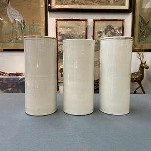 Trois porte-chapeaux en porcelaine de Chine qianjiang cai, 19/20ème — photo 8