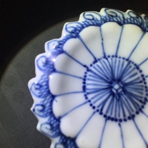 Trois salerons en porcelaine de Chine bleu et blanc, Kangxi — photo 13