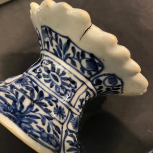 Trois salerons en porcelaine de Chine bleu et blanc, Kangxi — photo 10
