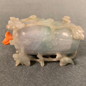 Trois tabatières en jade aux bouchons de corail, Chine, 19/20ème — photo 12