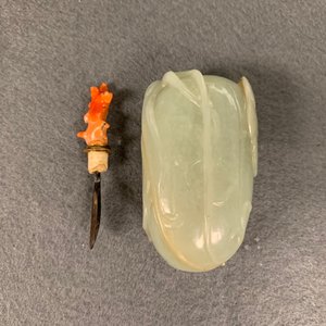 Trois tabatières en jade aux bouchons de corail, Chine, 19/20ème — photo 24