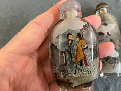 Trois tabatières en verre peint à l'intérieur, Chine, 20ème — photo 5