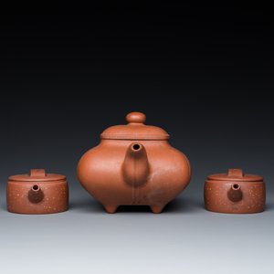 Trois théières couvertes en grès de Yixing, Chine, République — photo 4